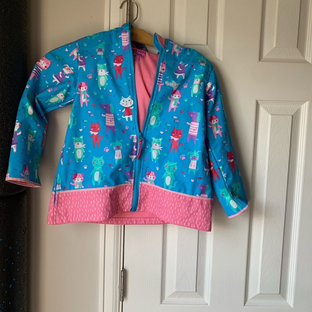 Colorful Kids Raincoat with Fun Animal Print